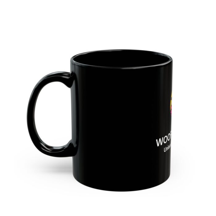 Woof Streets Black Mug - 'For Trendy Coffee Lovers - Image 3