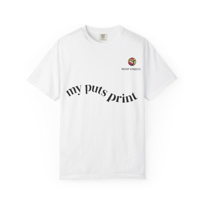Unisex Garment-Dyed T-Shirt - "my puts print" - Fun & Quirky Casual Wear for Traders