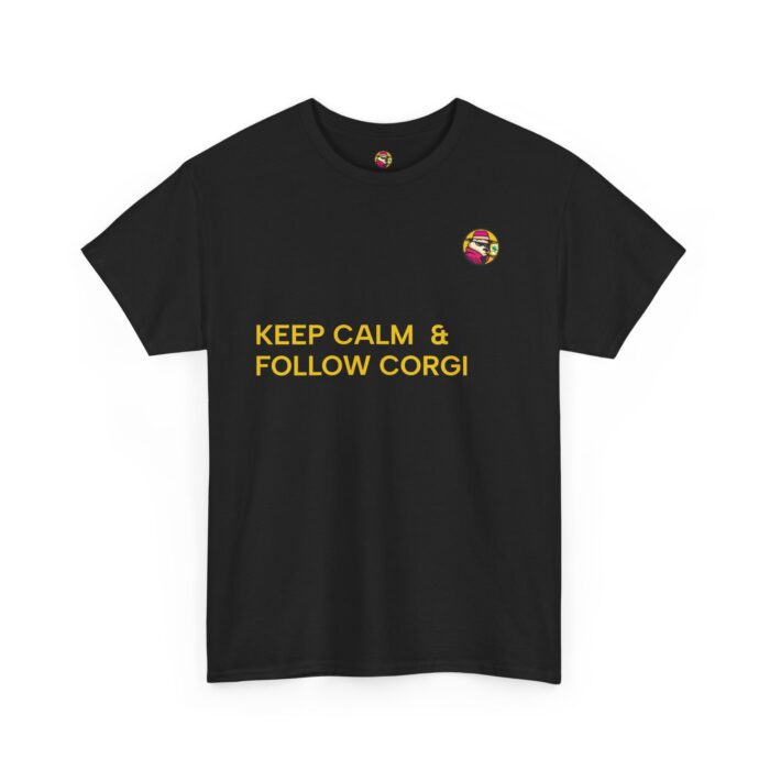 Keep Calm and Follow Corgi -  Unisex Heavy Cotton T-Shirt
