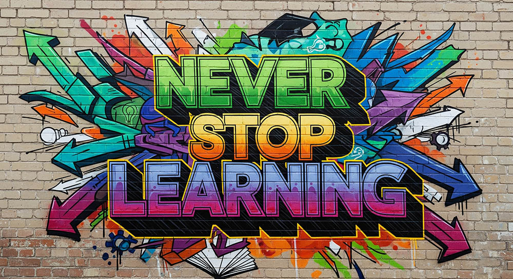 never stop learning